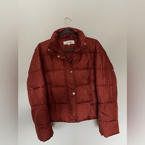 Orange Puffer Jacket